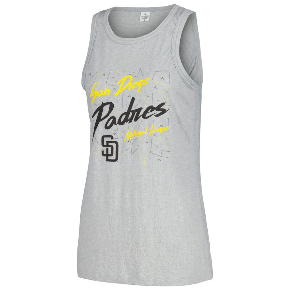 San Diego Padres Soft as a Grape Women's Gauze High Neck Tank Top | MLB Outlet