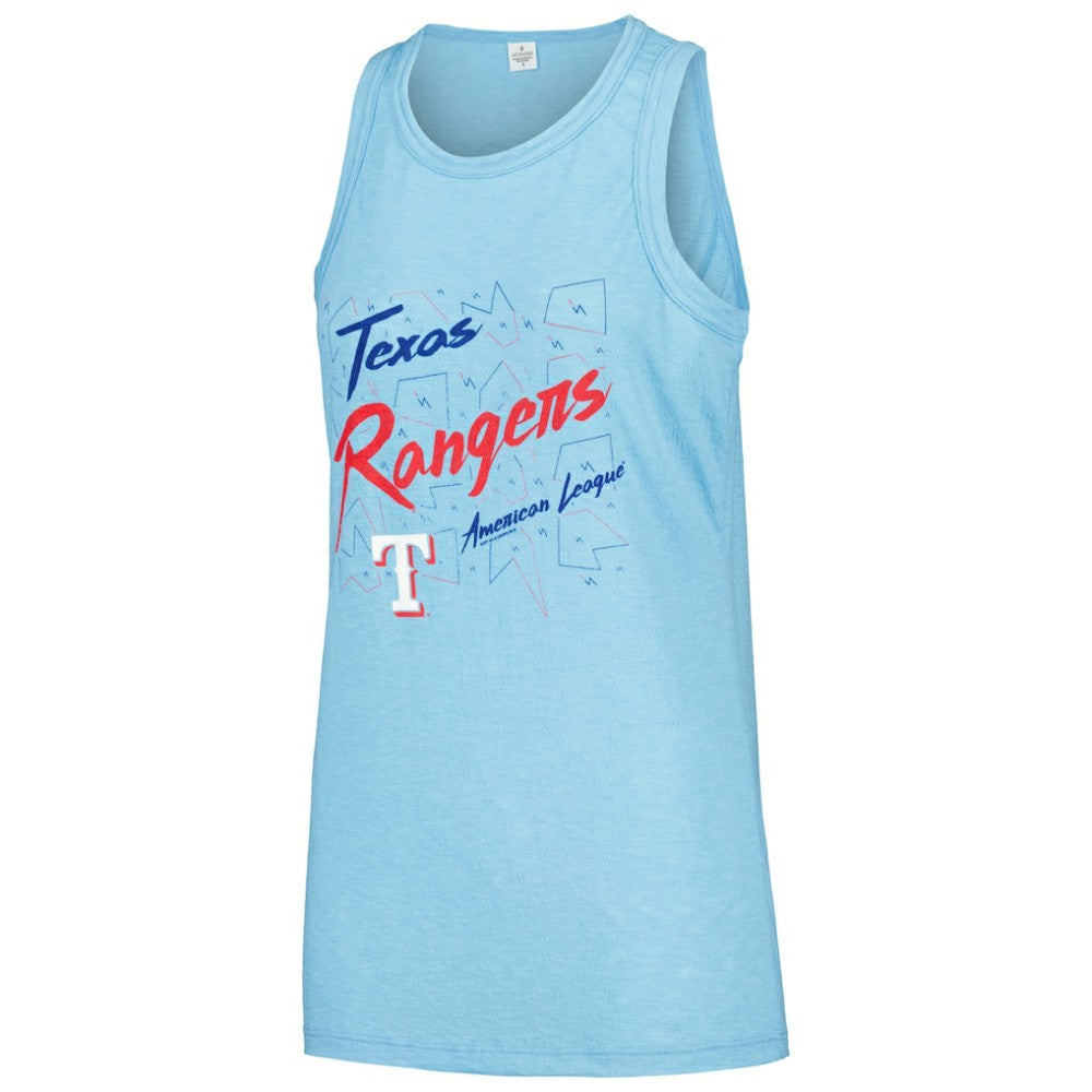 Texas Rangers Soft as a Grape Women's Gauze High Neck Tank Top | MLB On Sale
