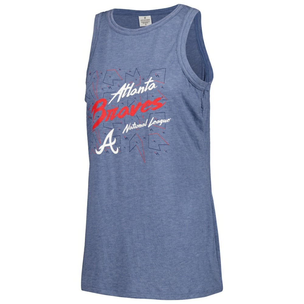 Atlanta Braves Soft as a Grape Women's Gauze High Neck Tank Top | MLB Shop