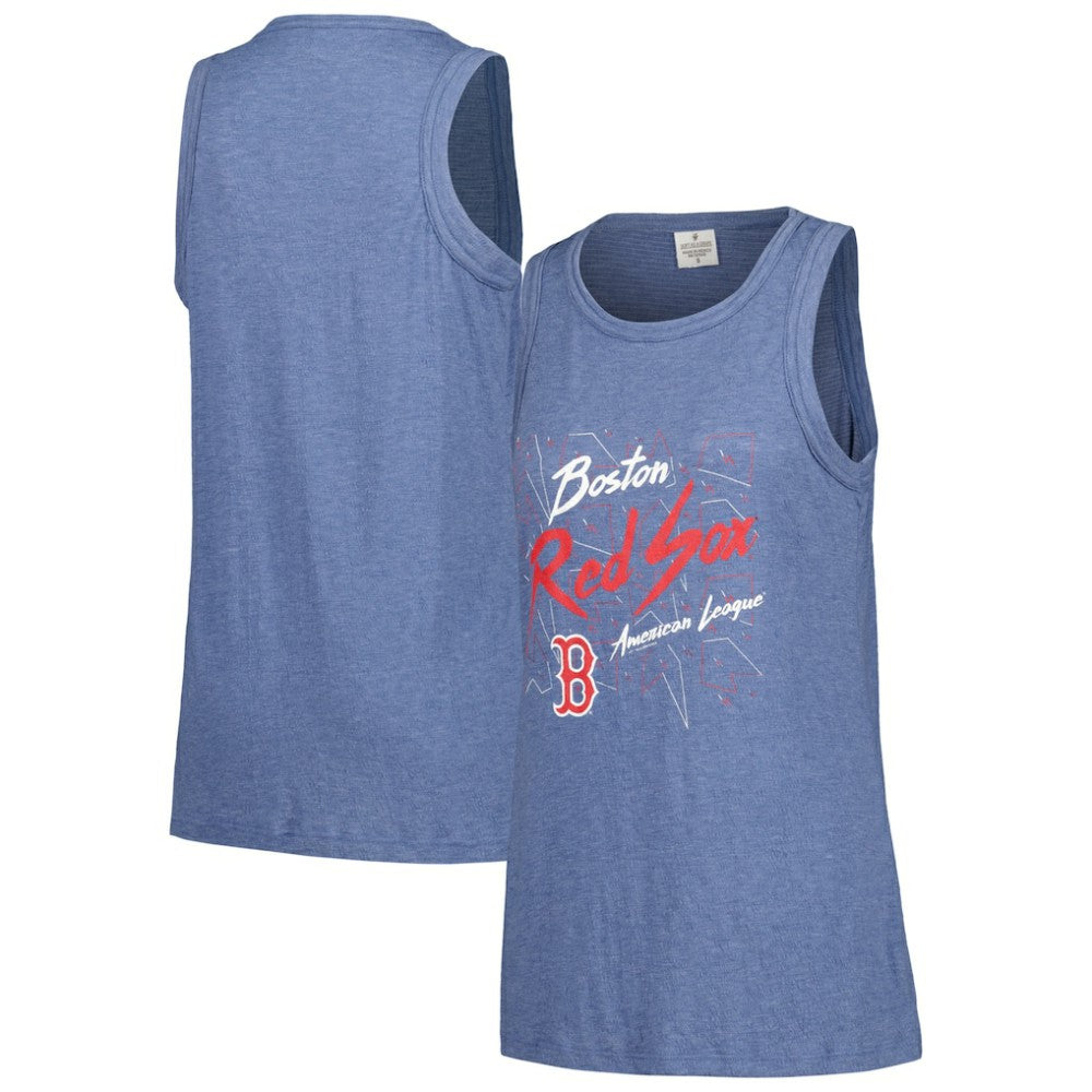Boston Red Sox Soft as a Grape Women's Gauze High Neck Tank Top | MLB US