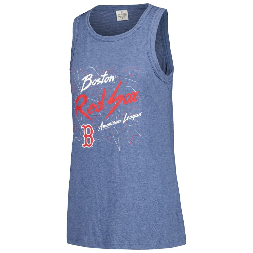 Boston Red Sox Soft as a Grape Women's Gauze High Neck Tank Top | MLB US