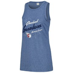 Cleveland Guardians Soft as a Grape Women's Gauze High Neck Tank Top | MLB New