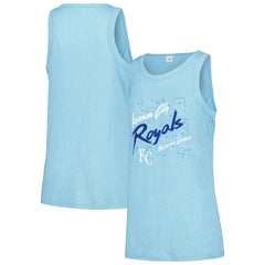 Kansas City Royals Soft as a Grape Women's Gauze High Neck Tank Top | MLB New