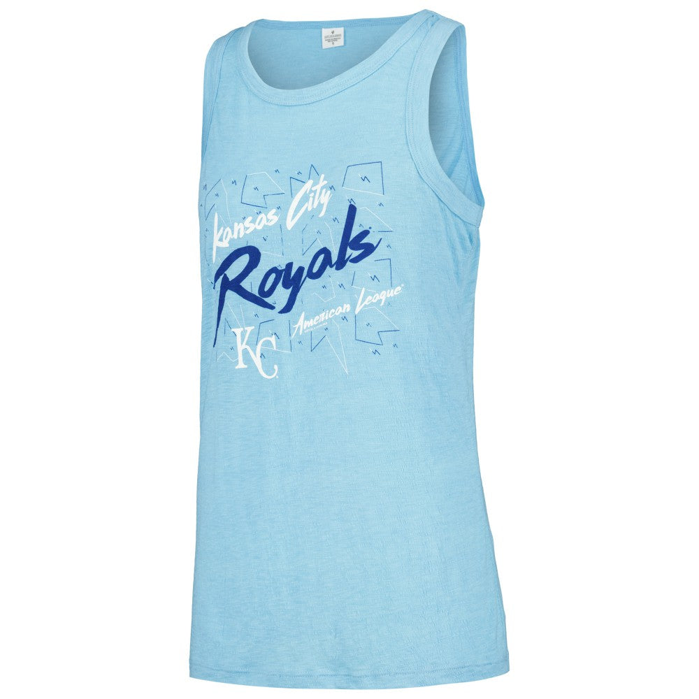 Kansas City Royals Soft as a Grape Women's Gauze High Neck Tank Top | MLB New