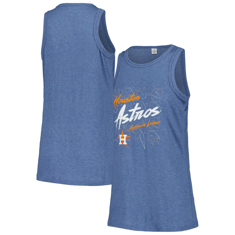 Houston Astros Soft as a Grape Women's Gauze High Neck Tank Top | MLB New
