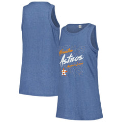 Houston Astros Soft as a Grape Women's Gauze High Neck Tank Top | MLB New