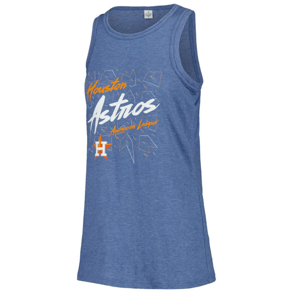 Houston Astros Soft as a Grape Women's Gauze High Neck Tank Top | MLB New