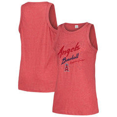Los Angeles Angels Soft as a Grape Women's Gauze High Neck Tank Top | MLB Outlet