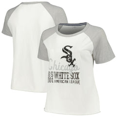 Chicago White Sox Soft as a Grape Women's Plus Size Baseball Raglan T-Shirt | MLB For sale