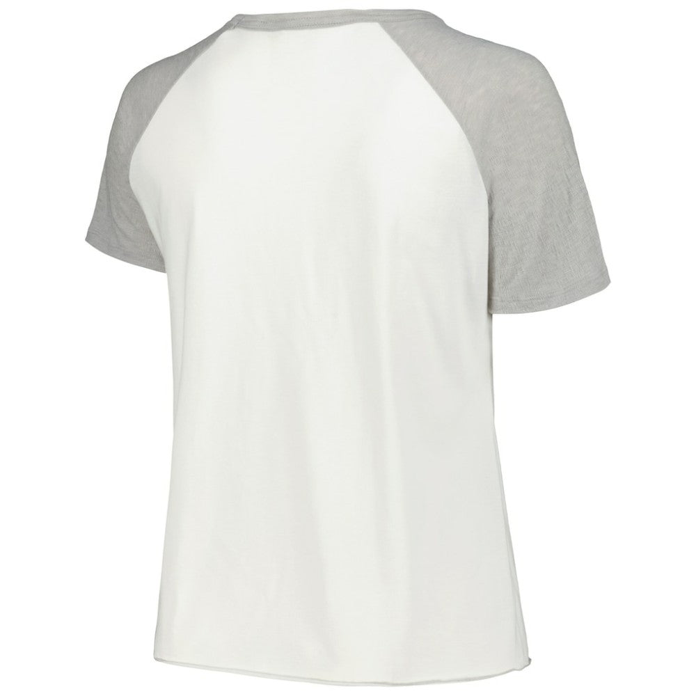 Chicago White Sox Soft as a Grape Women's Plus Size Baseball Raglan T-Shirt | MLB For sale