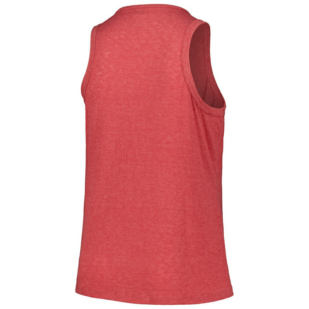 St. Louis Cardinals Soft as a Grape Women's Plus Size Curvy High Neck Tri-Blend Tank Top | MLB For sale
