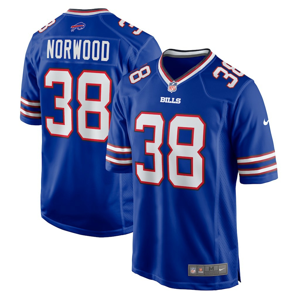 Buffalo Bills Nike Tre Norwood  Team Game Jersey