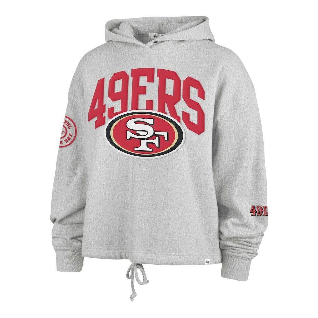 San Francisco 49ers 47 brand '47 Women's High Hopes Long Sleeve Cropped Hoodie