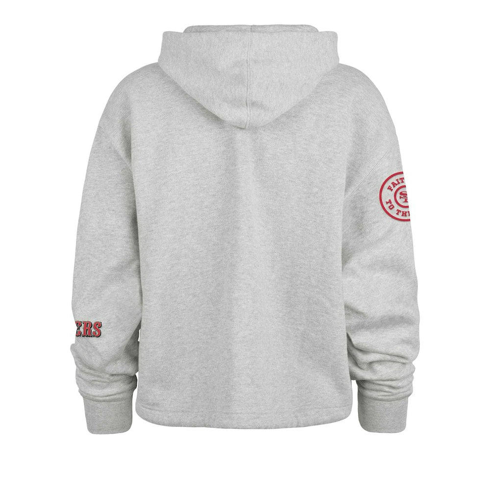 San Francisco 49ers 47 brand '47 Women's High Hopes Long Sleeve Cropped Hoodie