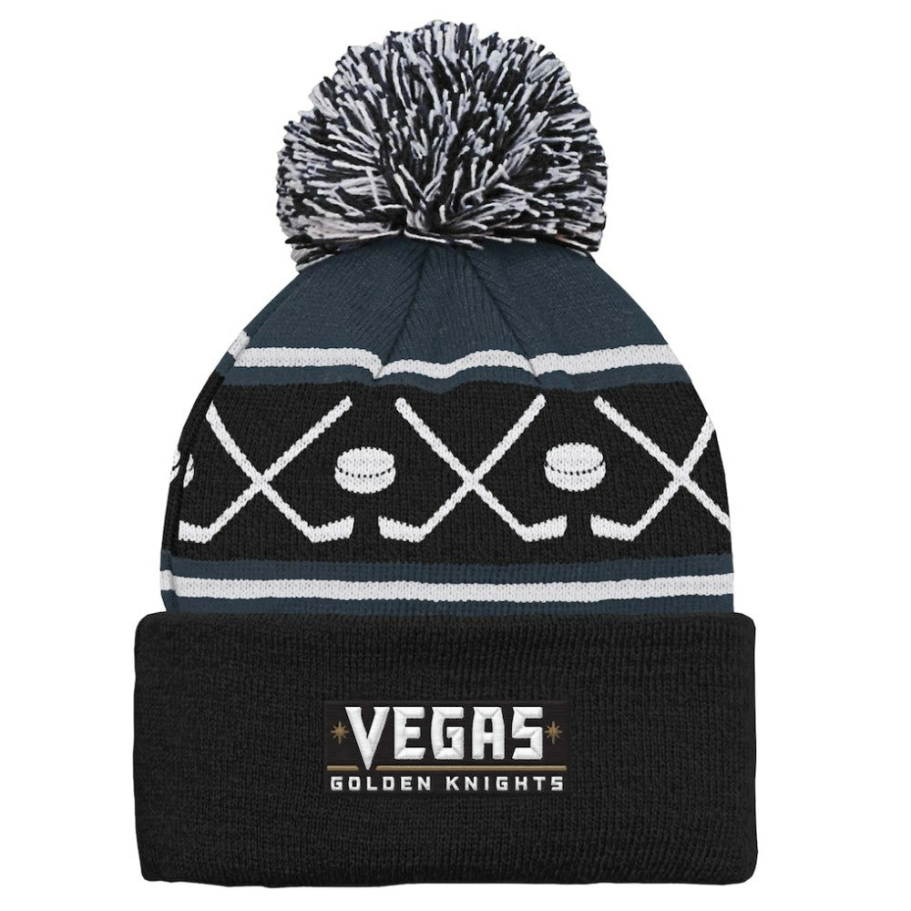 Vegas Golden Knights Preschool Faceoff Cuffed Knit Hat with Pom Online