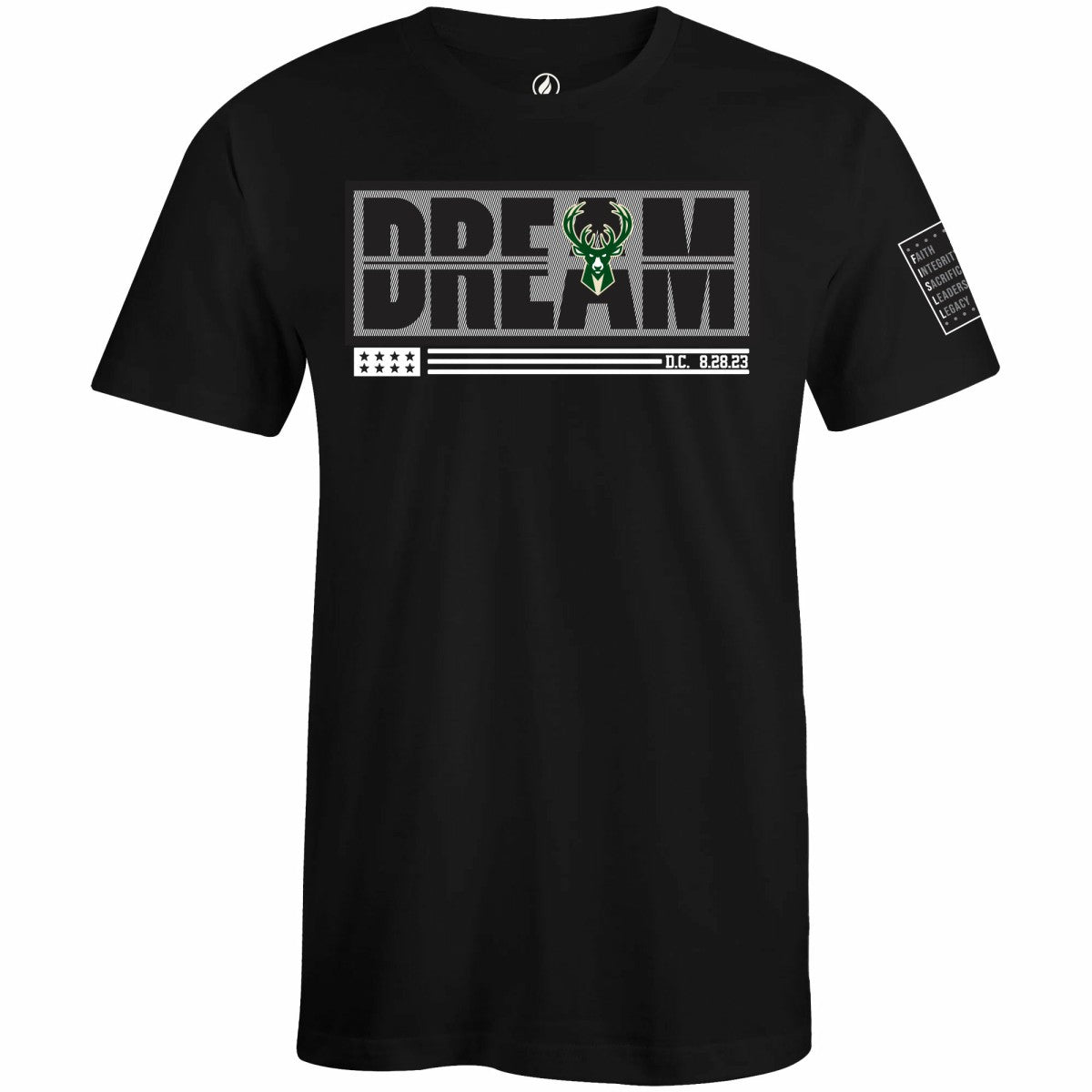 Milwaukee Bucks FISLL x Black History Collection Unisex T-Shirt - Green discount Outlet