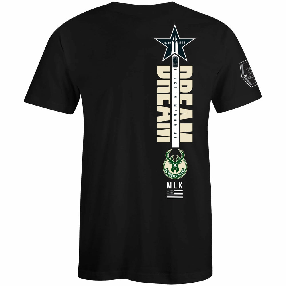 Milwaukee Bucks FISLL x Black History Collection Unisex T-Shirt - Green discount Outlet
