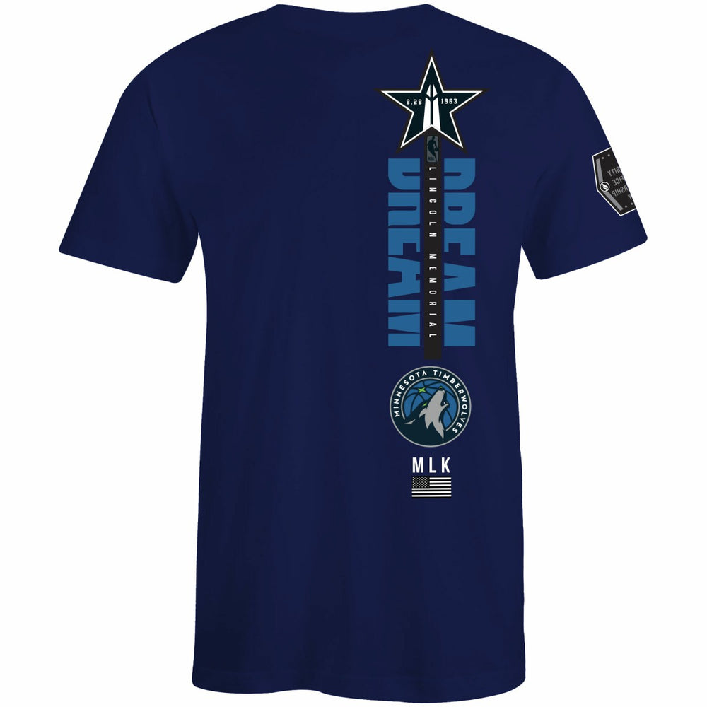 Minnesota Timberwolves FISLL x Black History Collection Unisex T-Shirt - Navy outlet New