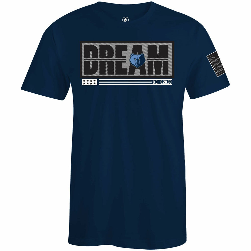 Memphis Grizzlies FISLL x Black History Collection Unisex T-Shirt - Navy online Online