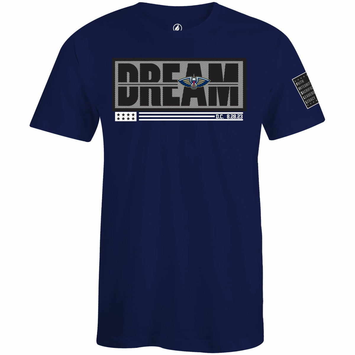 New Orleans Pelicans FISLL x Black History Collection Unisex T-Shirt - Navy shop New