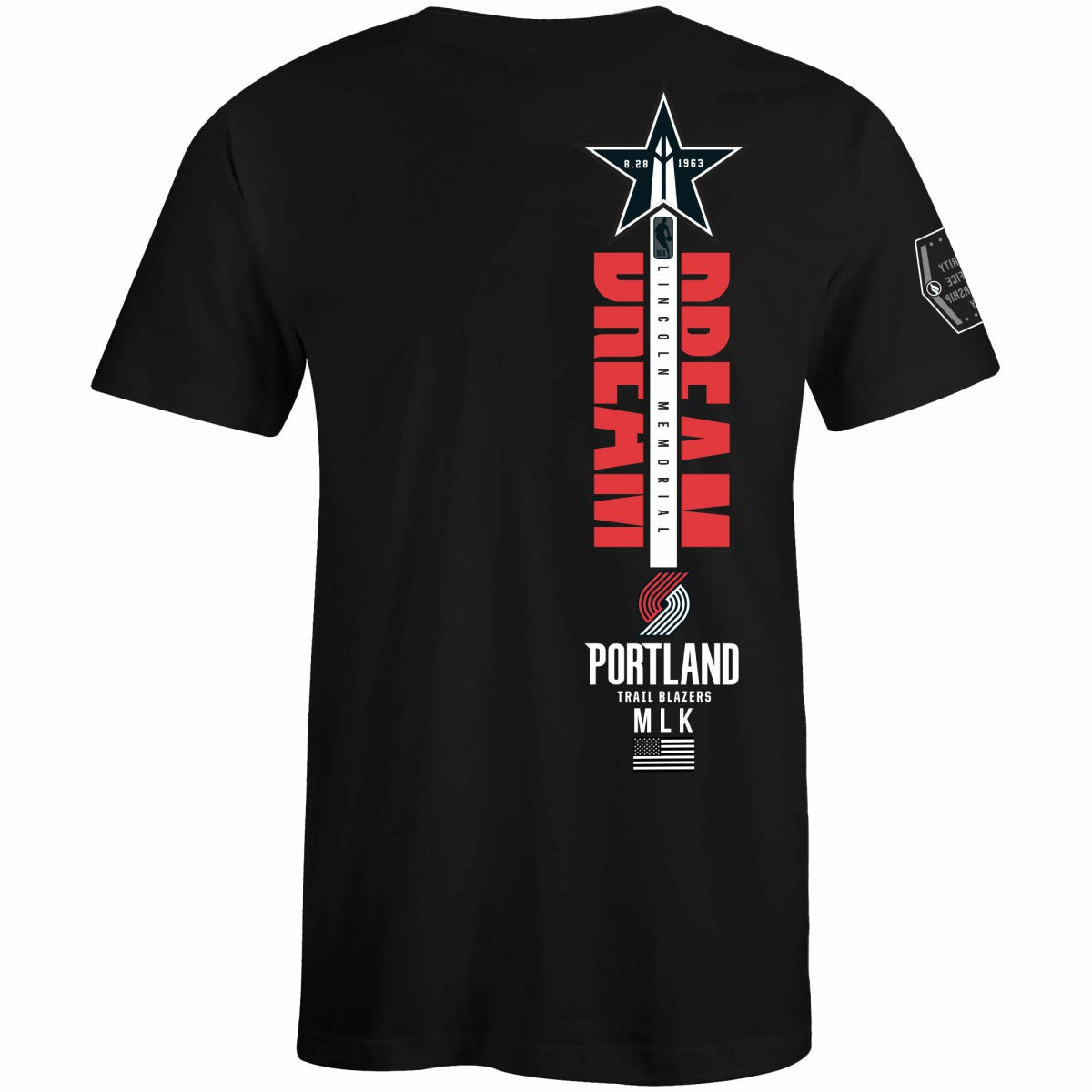 Portland Trail Blazers FISLL x Black History Collection Unisex T-Shirt - Black online Discount
