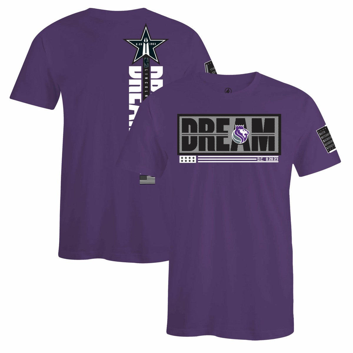Sacramento Kings FISLL x Black History Collection Unisex T-Shirt - Purple sale New