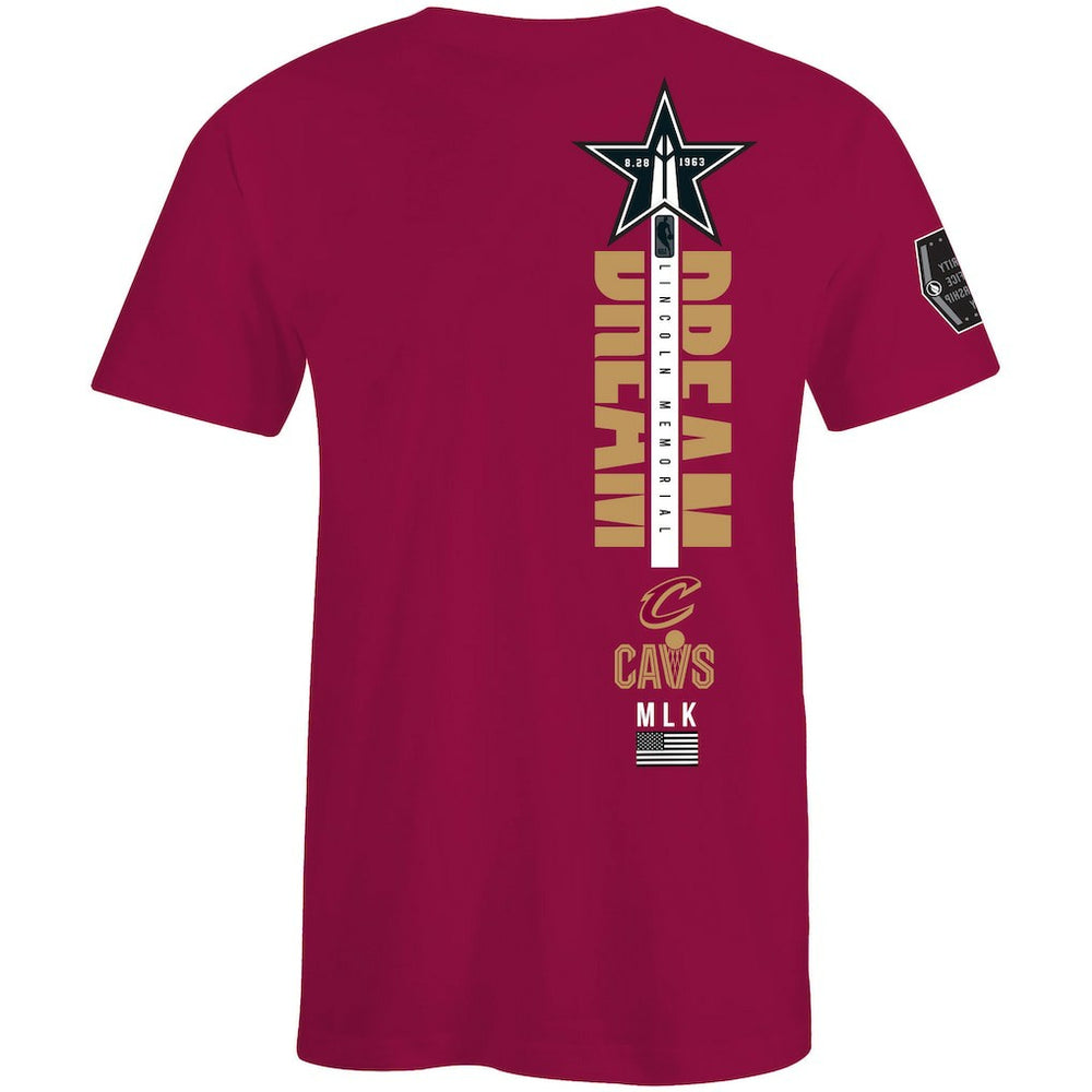 Cleveland Cavaliers FISLL x Black History Collection Unisex T-Shirt - Wine discount Discount