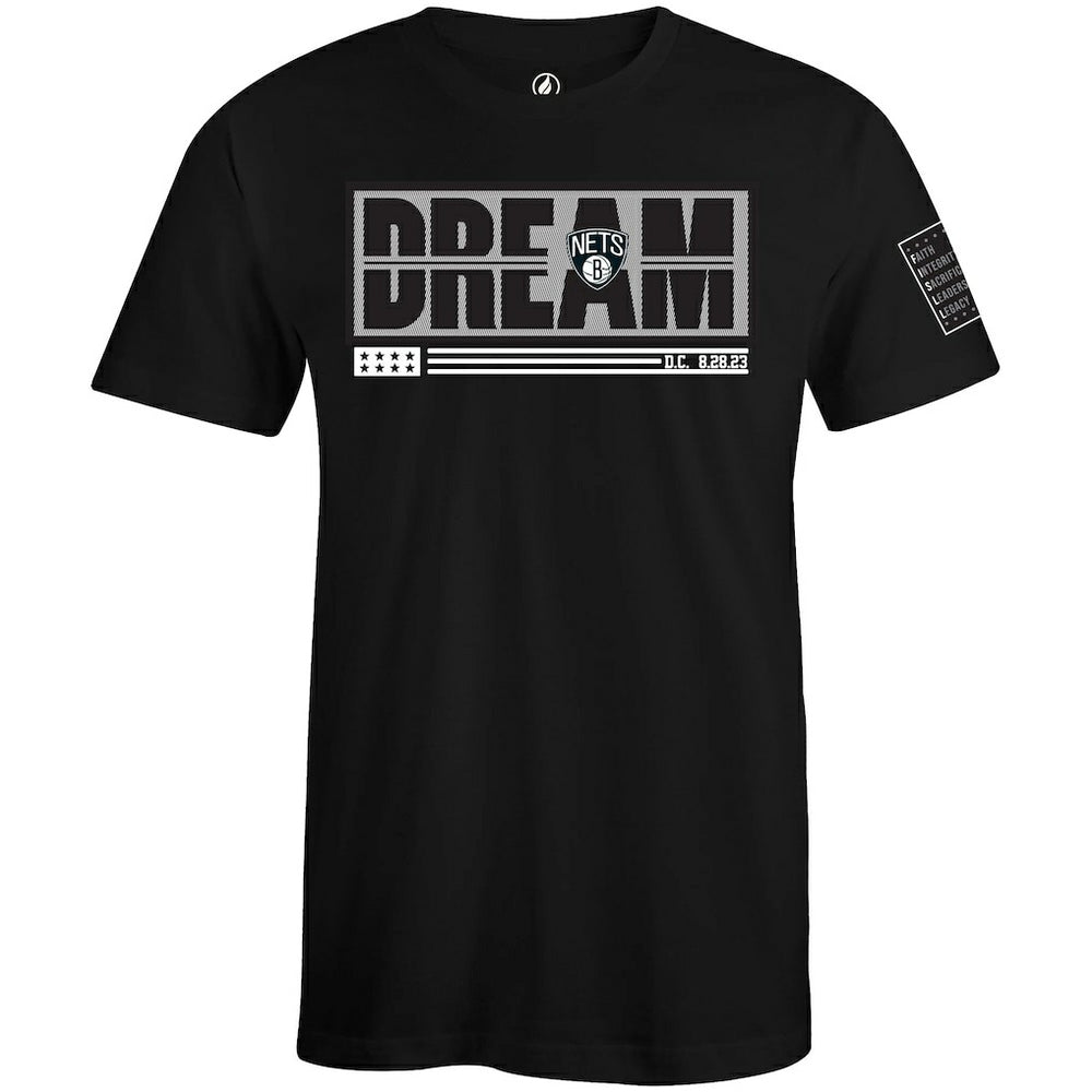 Brooklyn Nets FISLL x Black History Collection Unisex T-Shirt - Black outlet On Sale