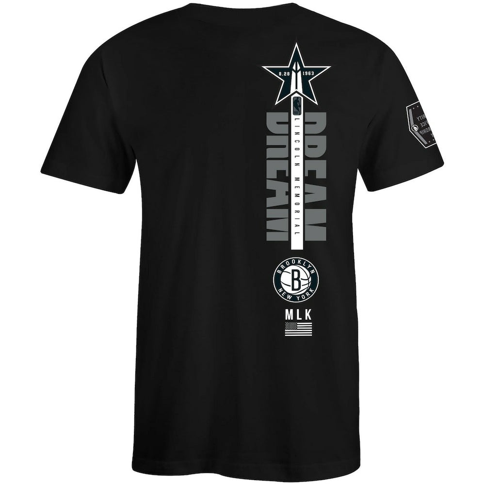 Brooklyn Nets FISLL x Black History Collection Unisex T-Shirt - Black outlet On Sale