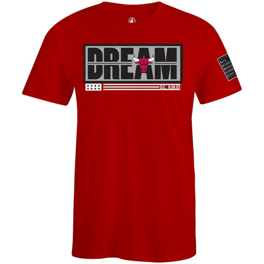 Chicago Bulls FISLL x Black History Collection Unisex T-Shirt - Red outlet On Sale