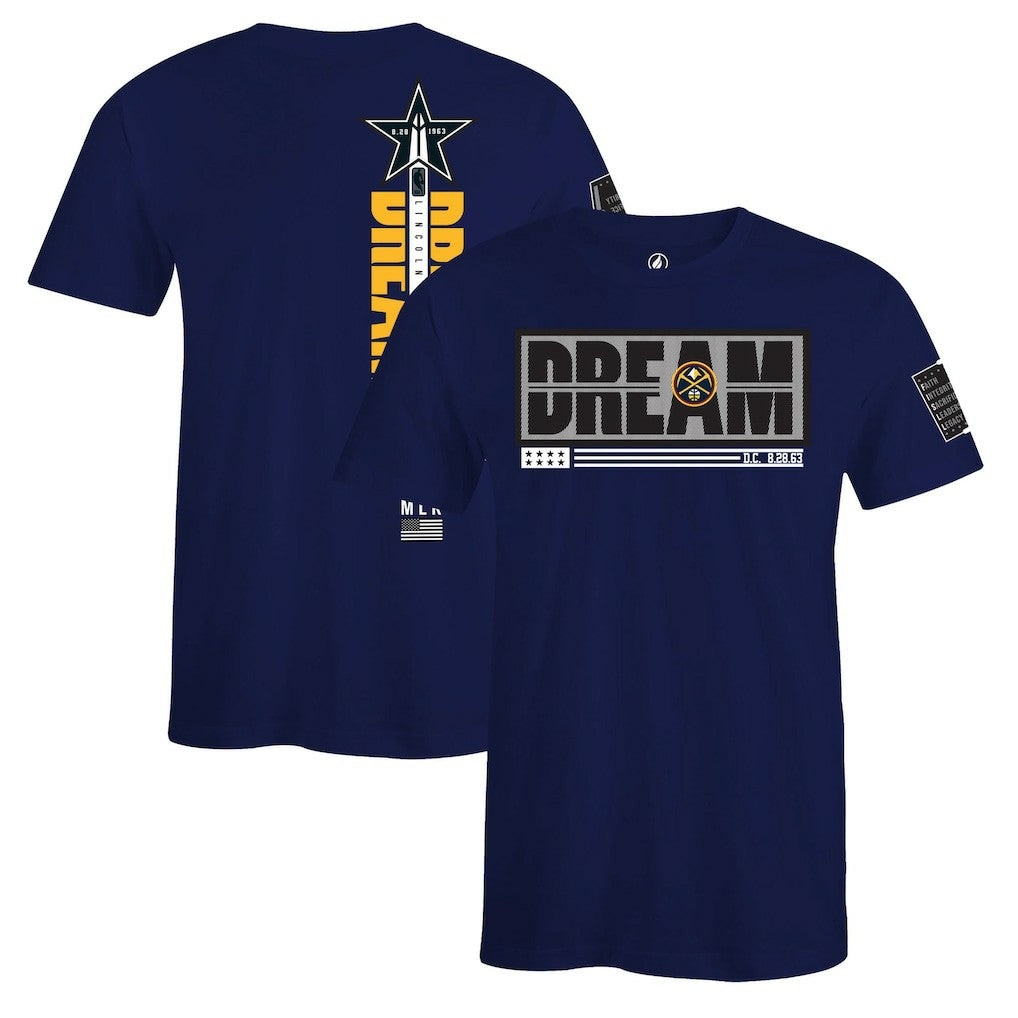 Denver Nuggets FISLL x Black History Collection Unisex T-Shirt - Blue sale On Sale