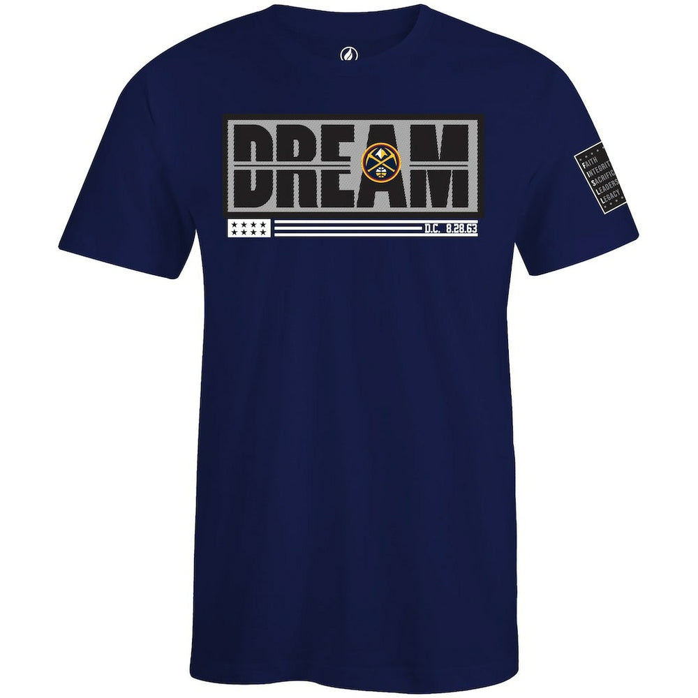 Denver Nuggets FISLL x Black History Collection Unisex T-Shirt - Blue sale On Sale