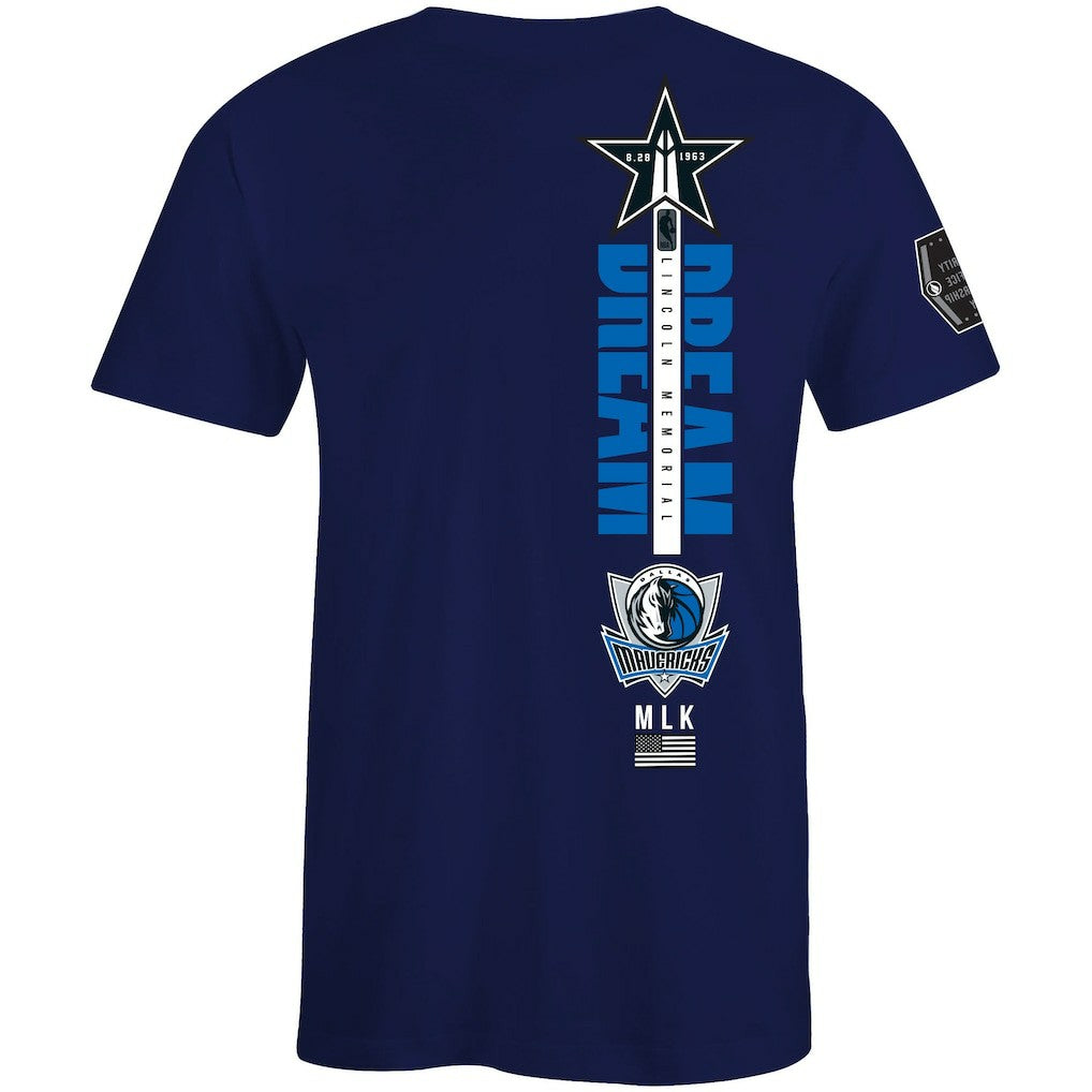 Dallas Mavericks FISLL x Black History Collection Unisex T-Shirt - Royal on sale On Sale