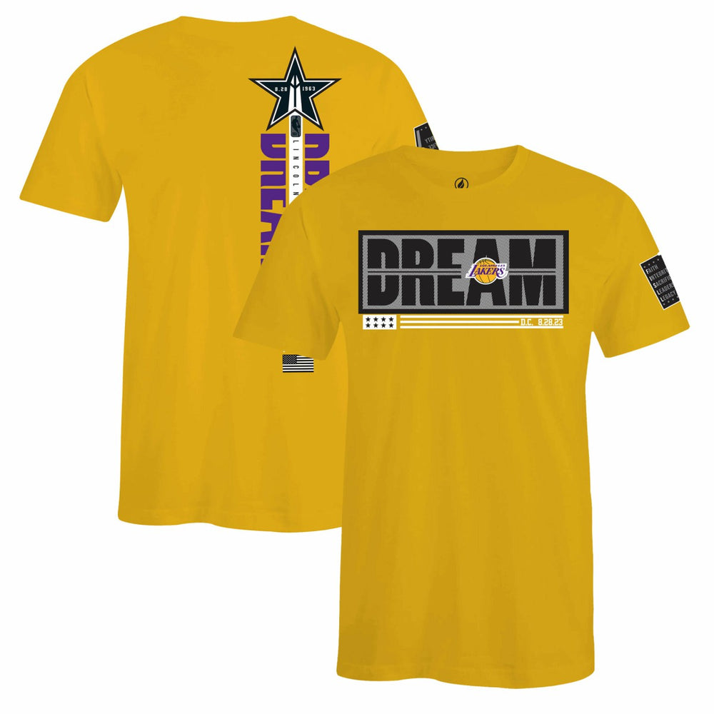 Los Angeles Lakers FISLL x Black History Collection Unisex T-Shirt - Gold discount Online