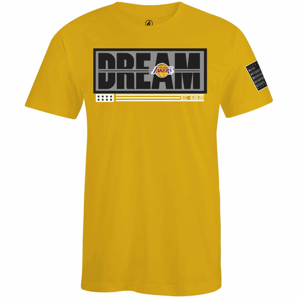 Los Angeles Lakers FISLL x Black History Collection Unisex T-Shirt - Gold discount Online