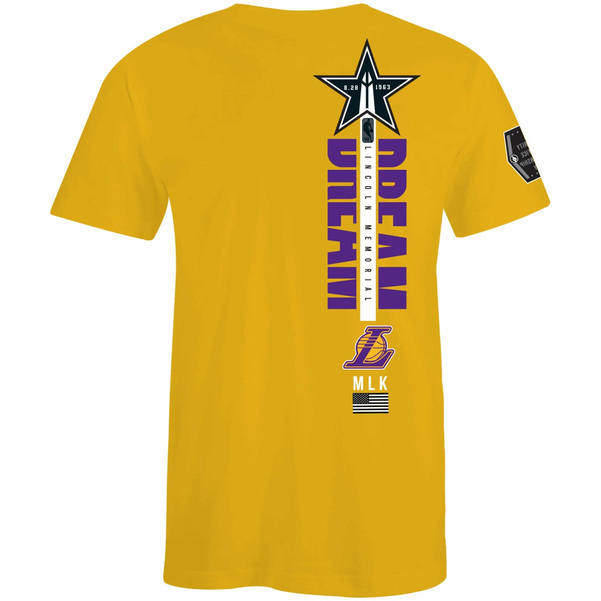 Los Angeles Lakers FISLL x Black History Collection Unisex T-Shirt - Gold discount Online