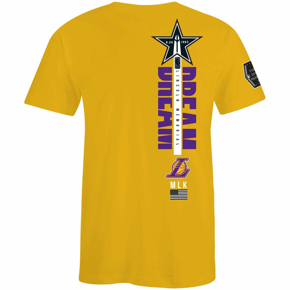 Los Angeles Lakers FISLL x Black History Collection Unisex T-Shirt - Gold discount Online
