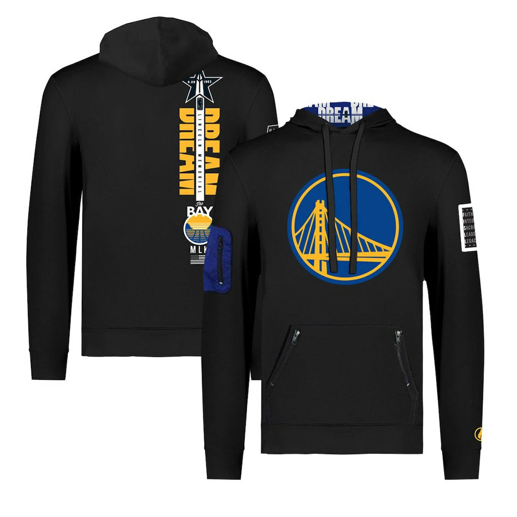 Golden State Warriors FISLL x Black History Collection Unisex Pullover Hoodie - Black on sale Online