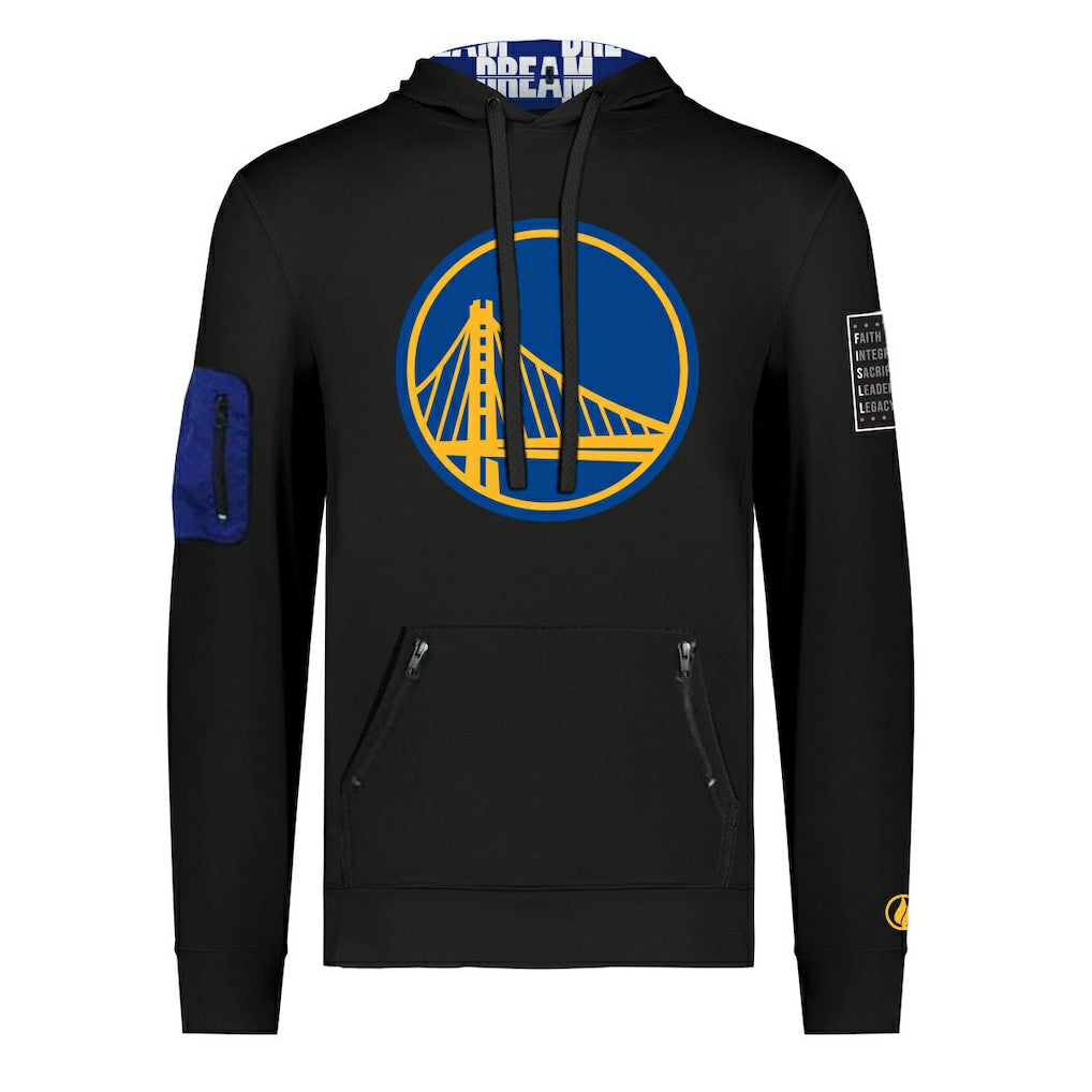 Golden State Warriors FISLL x Black History Collection Unisex Pullover Hoodie - Black on sale Online
