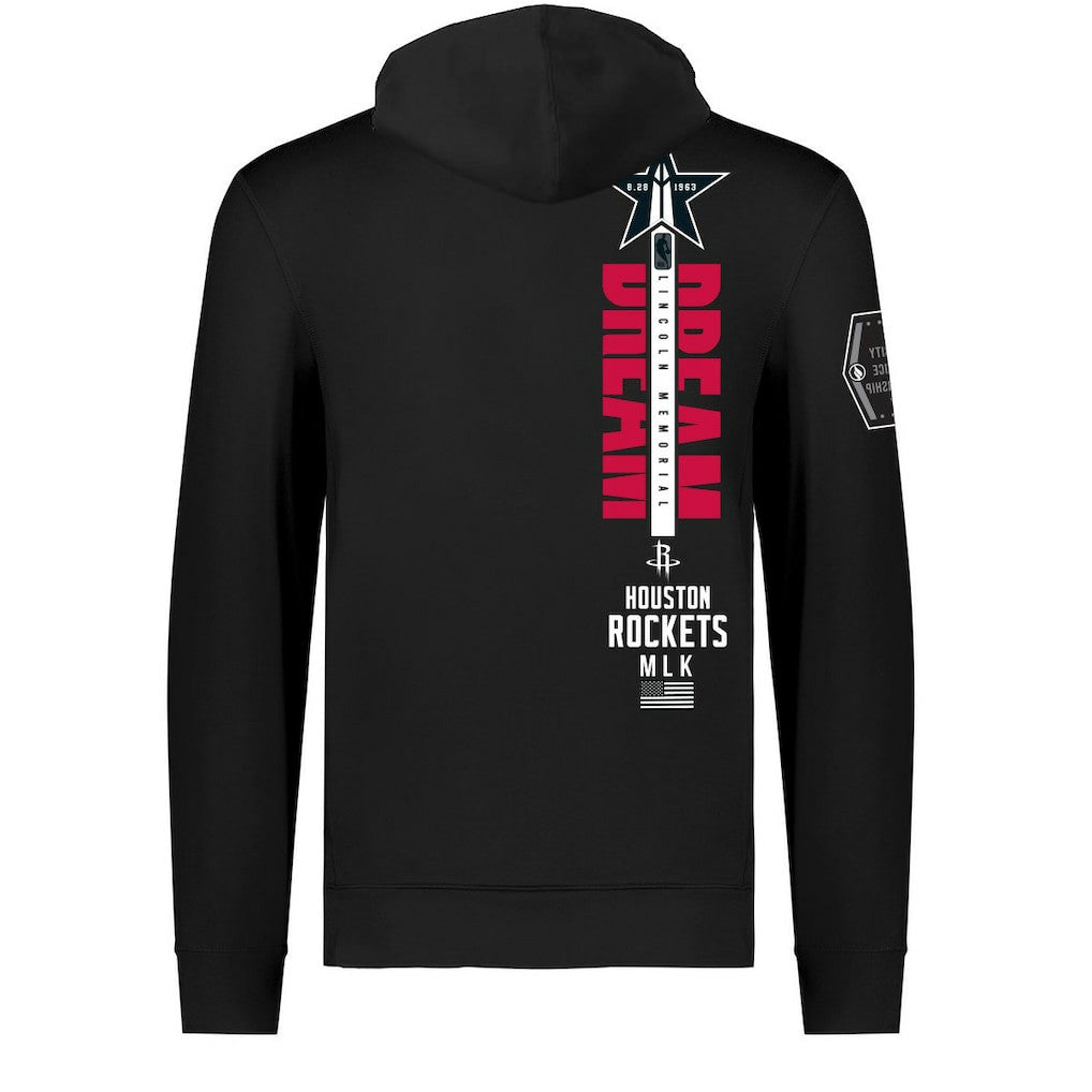 Houston Rockets FISLL x Black History Collection Unisex Pullover Hoodie - Black sale Online