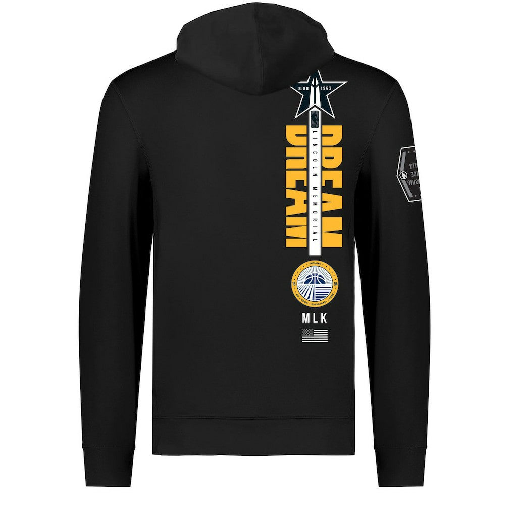 Indiana Pacers FISLL x Black History Collection Unisex Pullover Hoodie - Black for sale Discount