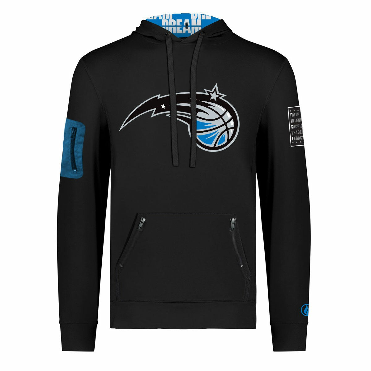 Orlando Magic FISLL x Black History Collection Unisex Pullover Hoodie - Black shop On Sale