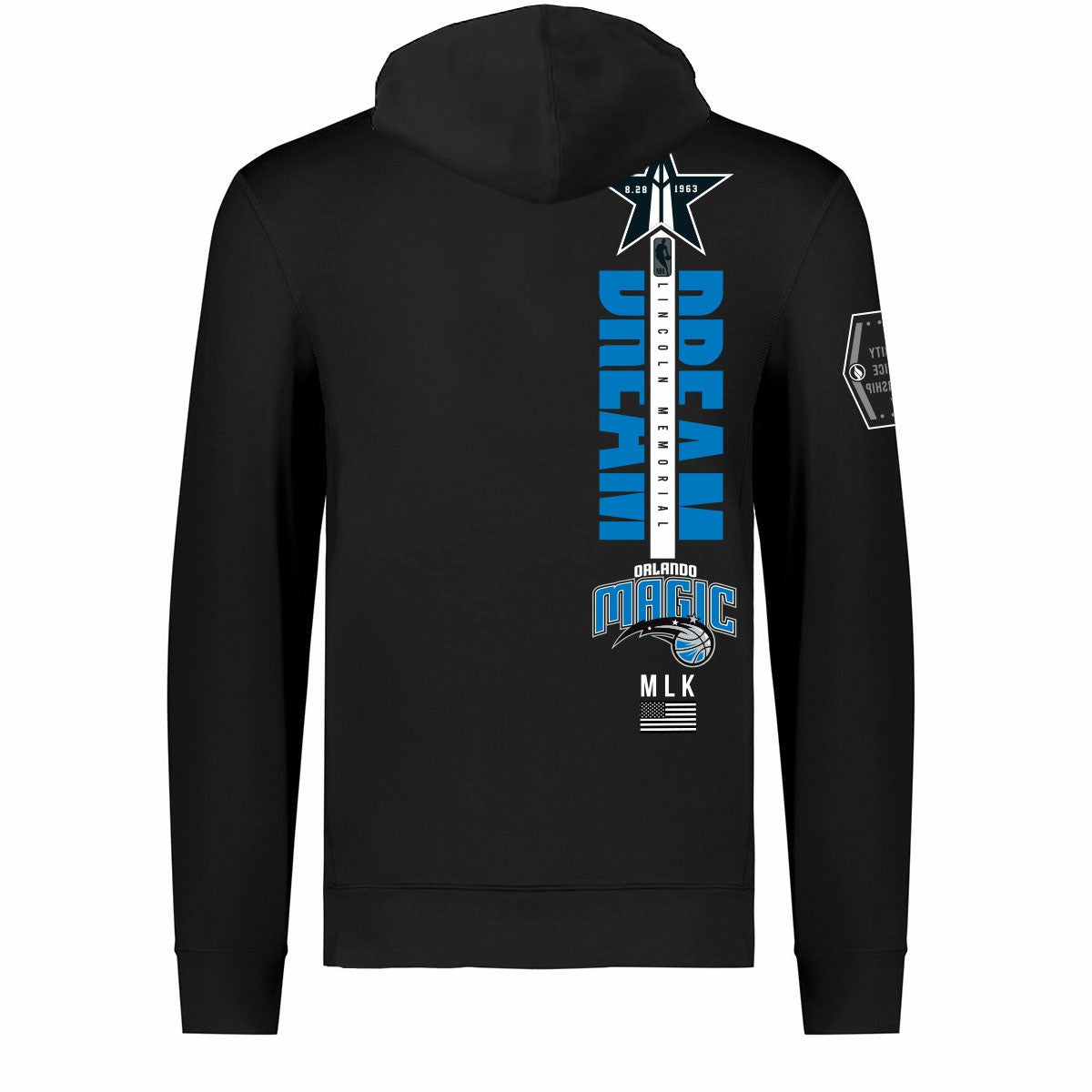 Orlando Magic FISLL x Black History Collection Unisex Pullover Hoodie - Black shop On Sale
