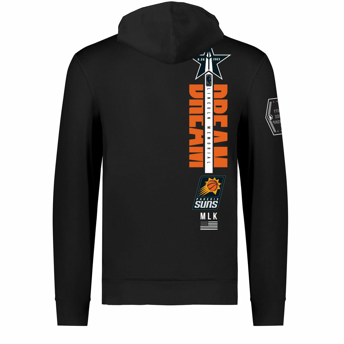 Phoenix Suns FISLL x Black History Collection Unisex Pullover Hoodie - Black cheap On Sale