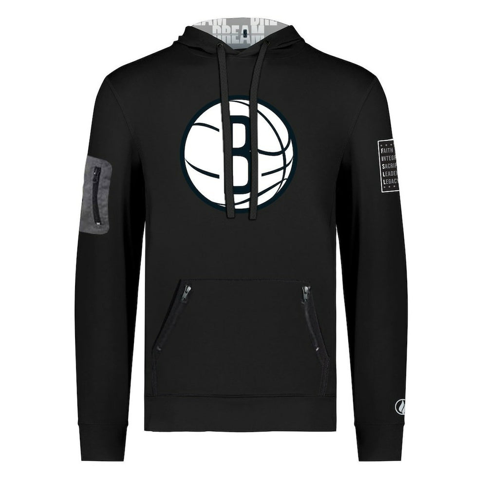 Brooklyn Nets FISLL x Black History Collection Unisex Pullover Hoodie - Black outlet On Sale