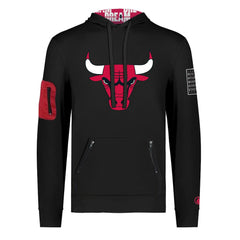 Chicago Bulls FISLL x Black History Collection Unisex Pullover Hoodie - Black shop New