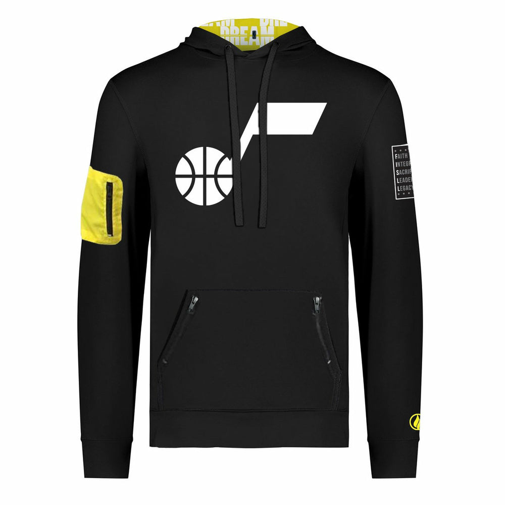Utah Jazz FISLL x Black History Collection Unisex Pullover Hoodie - Black for sale On Sale