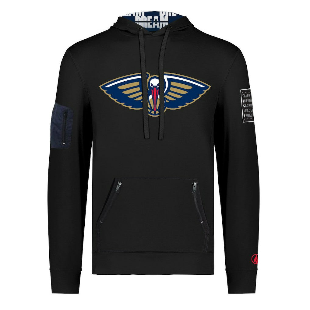 New Orleans Pelicans FISLL x Black History Collection Unisex Pullover Hoodie - Black for sale Outlet