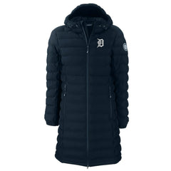 Detroit Tigers Cutter & Buck Women's Mission Ridge Repreve Eco Insulated Full-Zip Long Puffer Jacket | MLB Sale