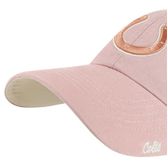 Indianapolis Colts 47 brand '47 Women's Ballpark Cheer Dusty Rose Clean Up Adjustable Hat
